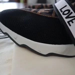 Fendi スニーカー LOVE Fendi Womens Rockoko Logo Love Sneakers Shoes Size 41 | eBay